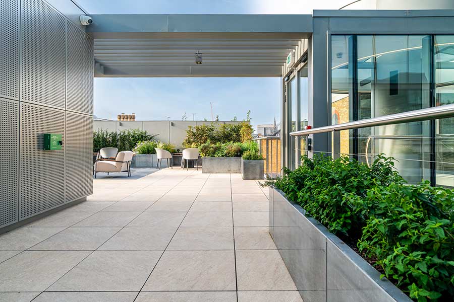 The Met Building walkway