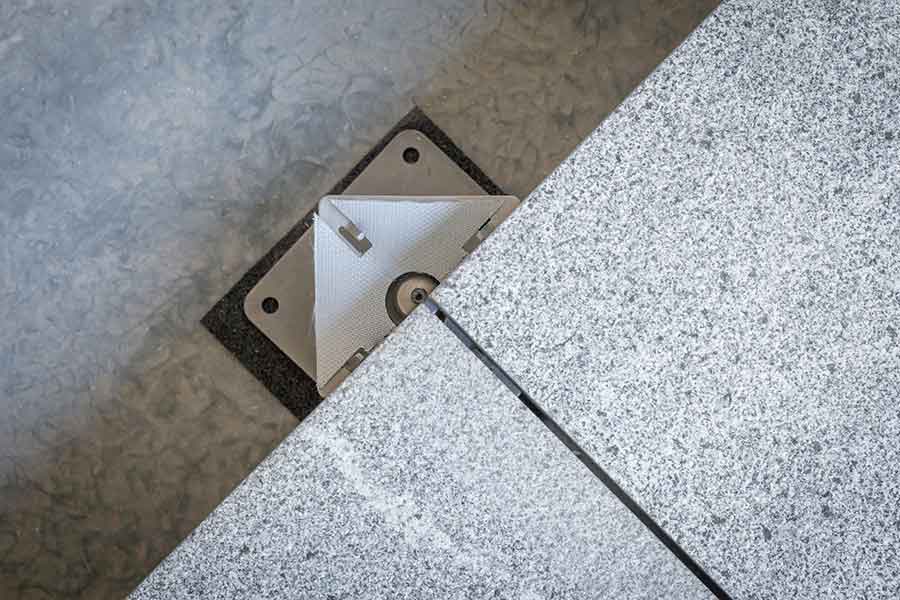 Paving and pedestal