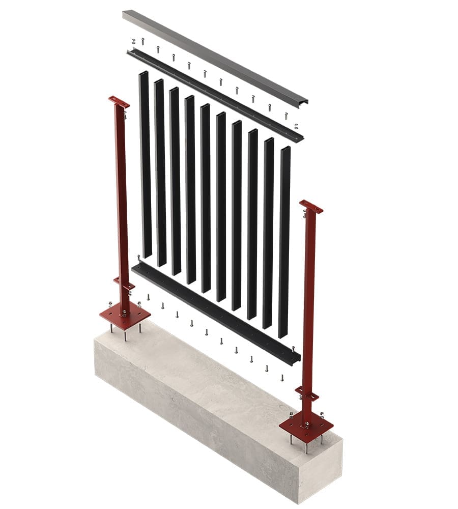Linear Panel Balustrade System