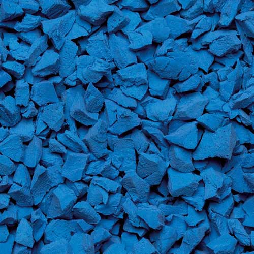 WPR Rubber Crumb Blue Bright finish