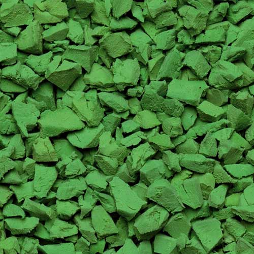 WPR Rubber Crumb Green Bright finish