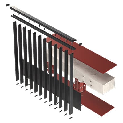 Linear Light Balustrade System Concrete Fix