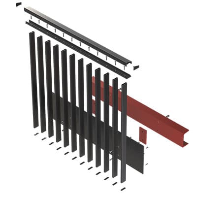 Linear Light Balustrade System render