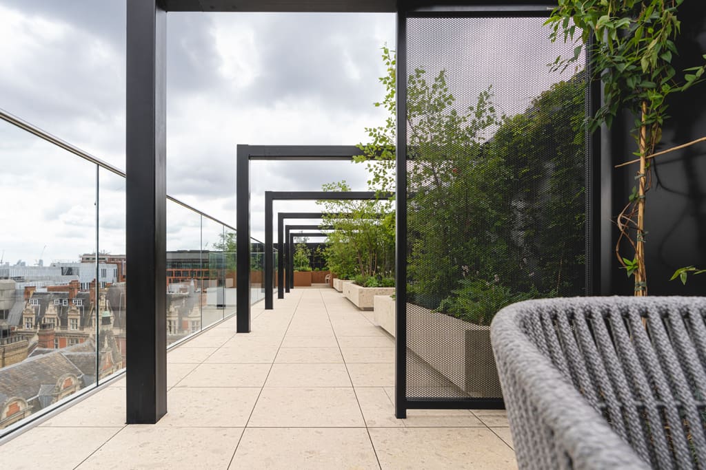 One James Street roof terrace