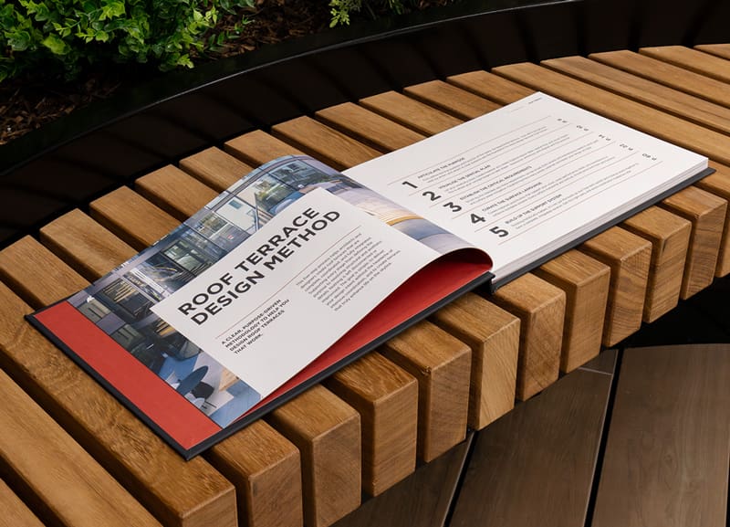 The Art of Roof Terraces Book on planter seating